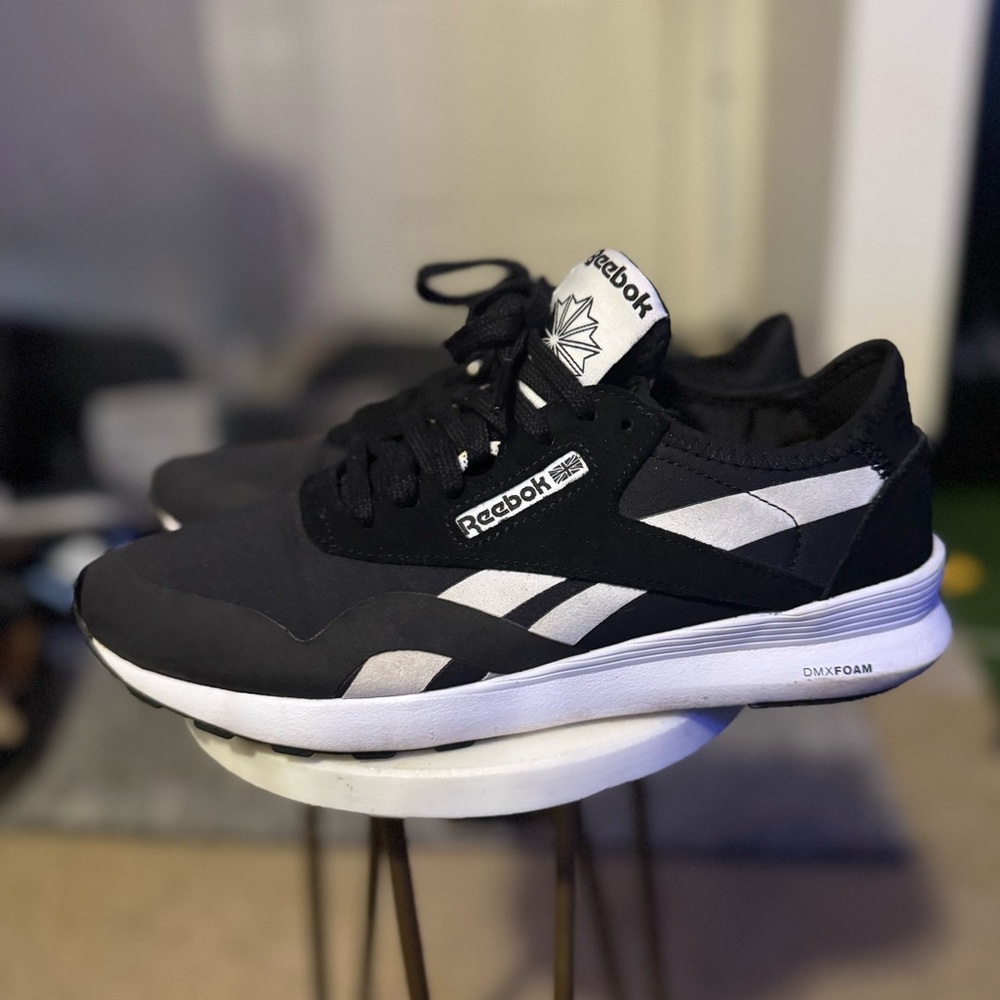 Reebok Classic Black and White Trainers
